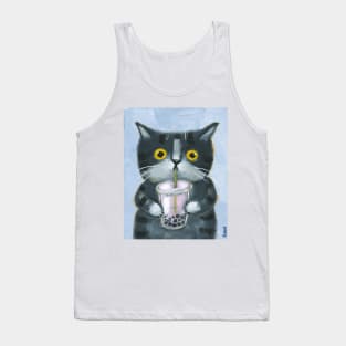 Boba Cat Tank Top